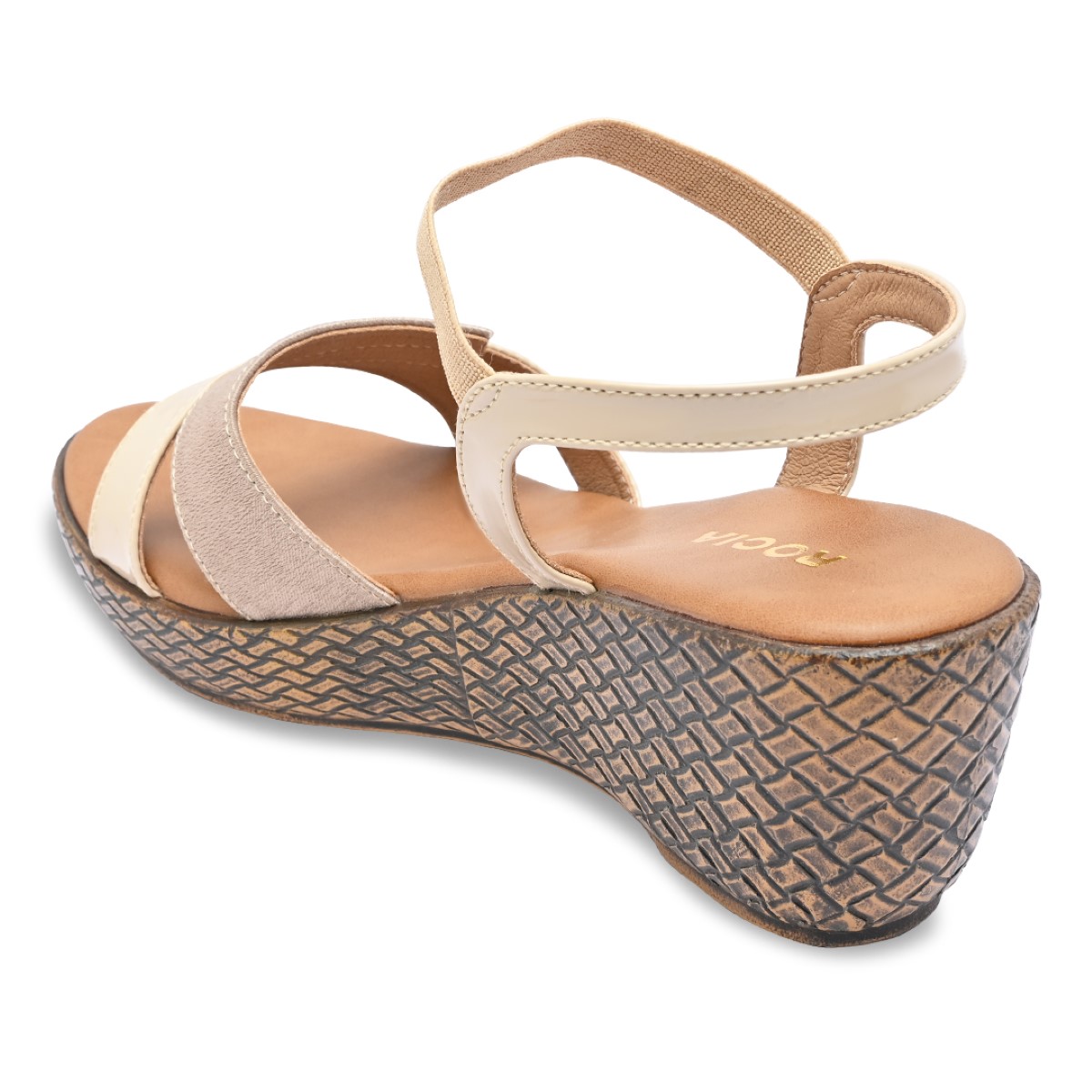 Rocia By Regal Beige Women Casual Wedge Sandals