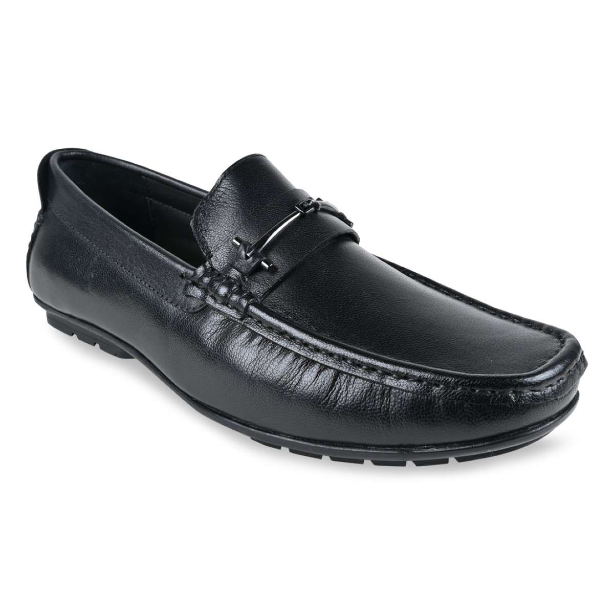 Regal Black Men Casual Leather Loafers