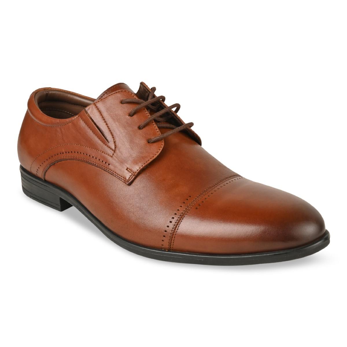 Imperio By Regal Tan Men Formal Lace Up Oxfords