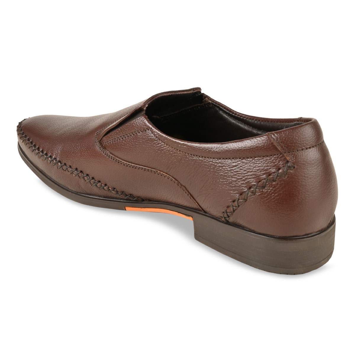 Regal Cherry Men Leather Slip Ons