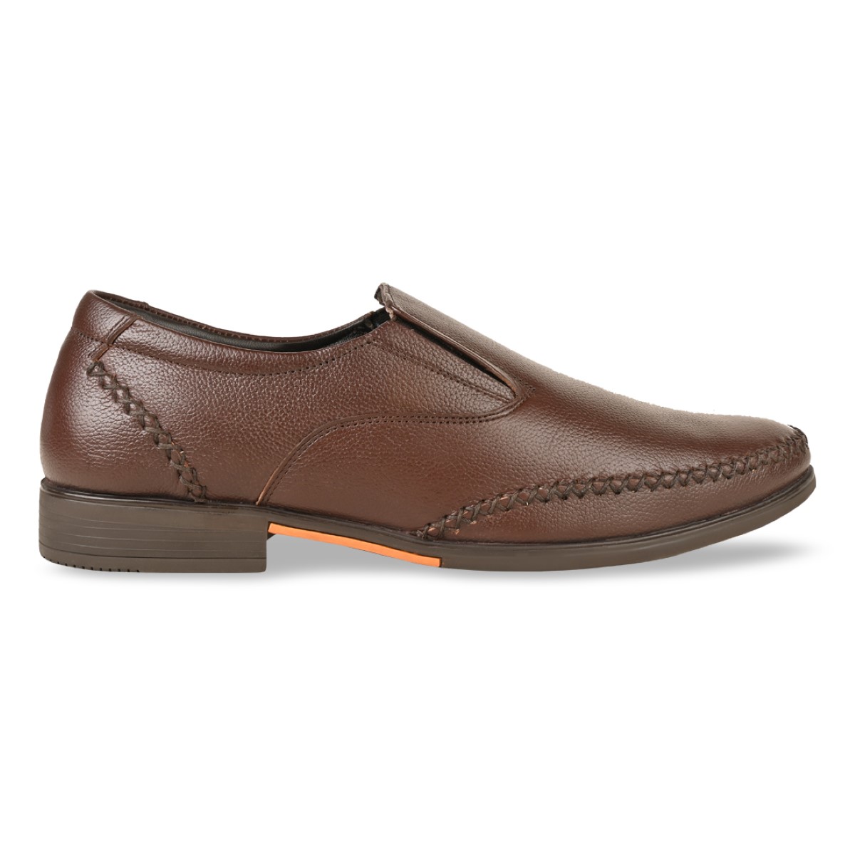 Regal Cherry Men Leather Slip Ons