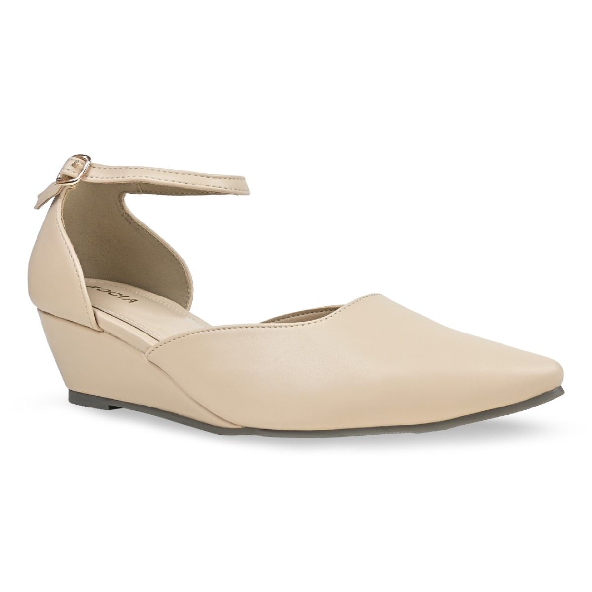 Rocia By Regal Beige Women Closed Toe Wedges