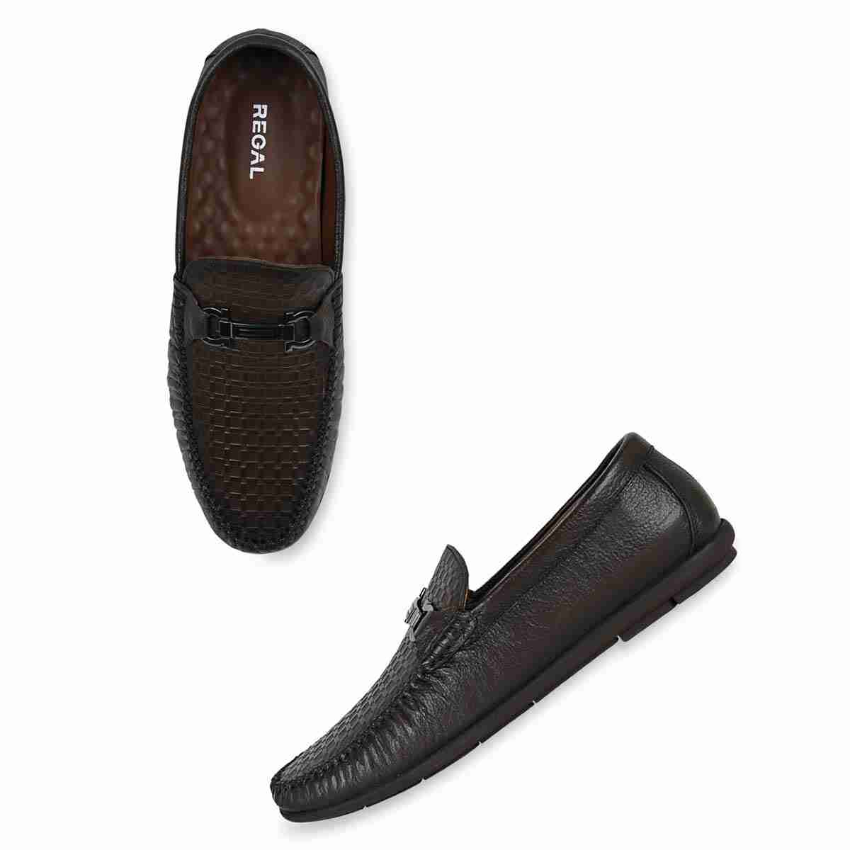 Regal Brown Men Casual Buckled Loafers