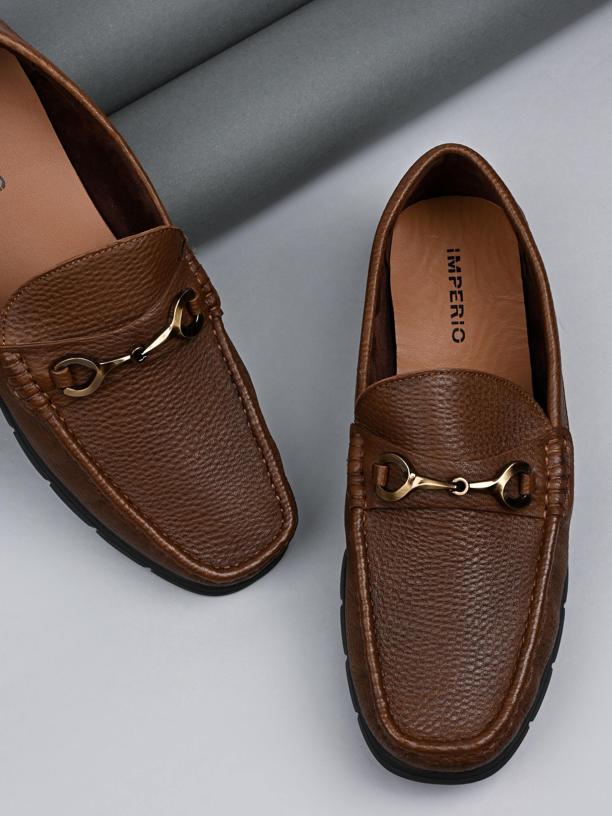 Imperio By Regal Tan Men Classic Must-Have Loafers