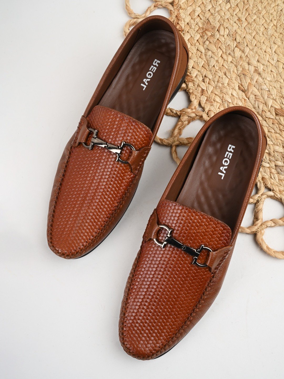 Regal Mens Textured Leather Loafers