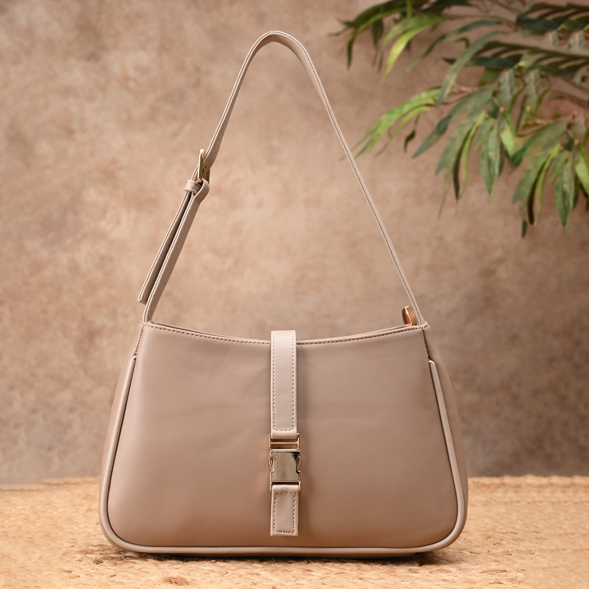 Rocia By Regal Cream Women Casual Shoulder Bag