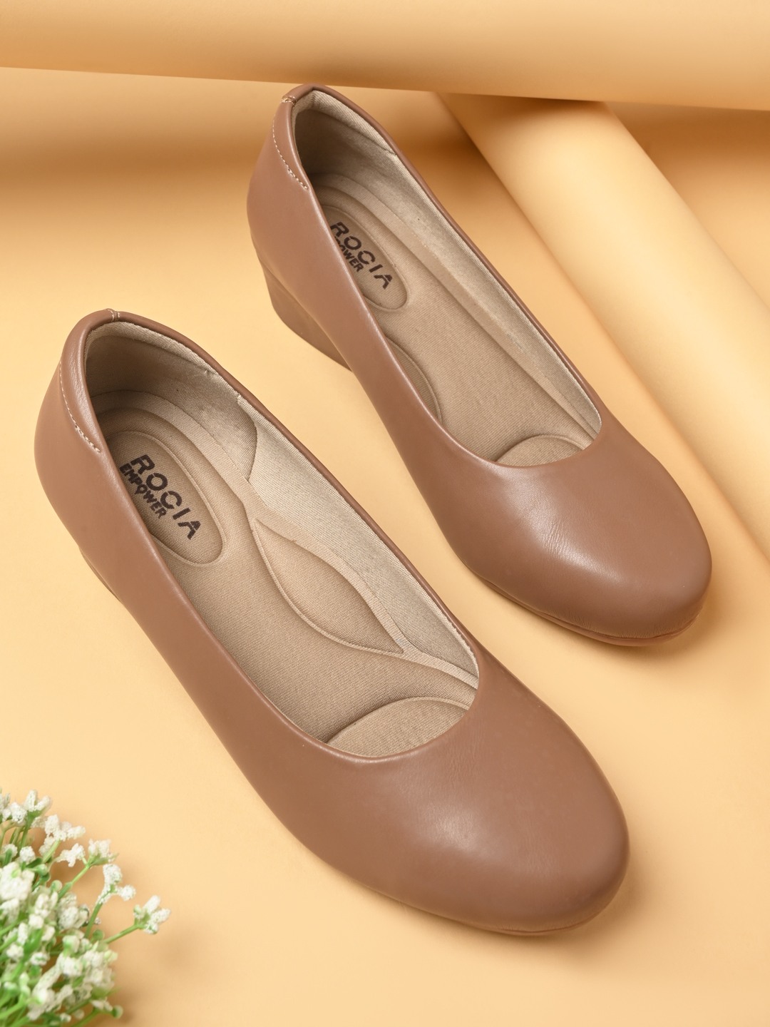 Rocia By Regal Chickoo Women Classic Work Pumps