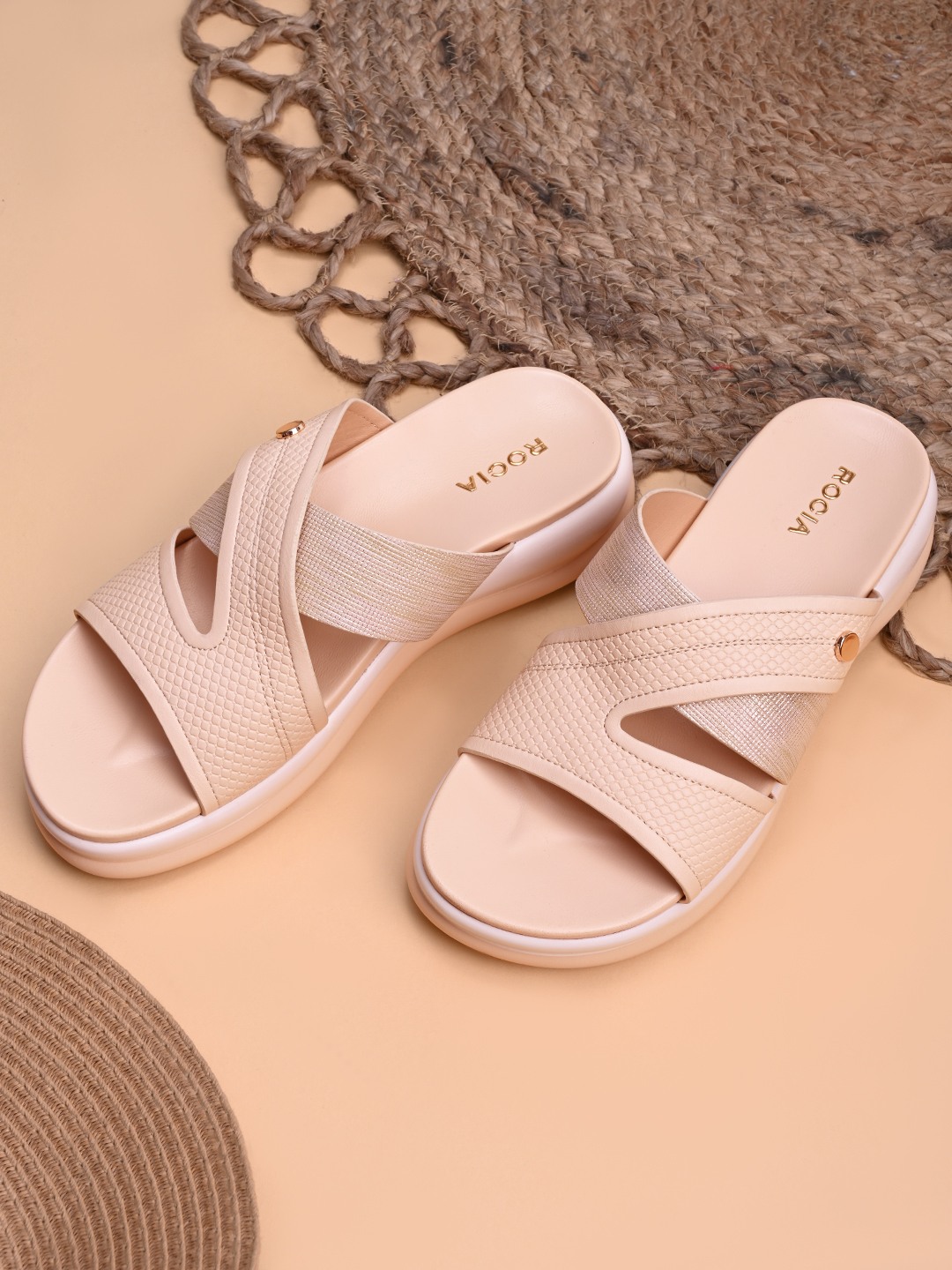 Rocia By Regal Beige Women Comfort Stylish Flats