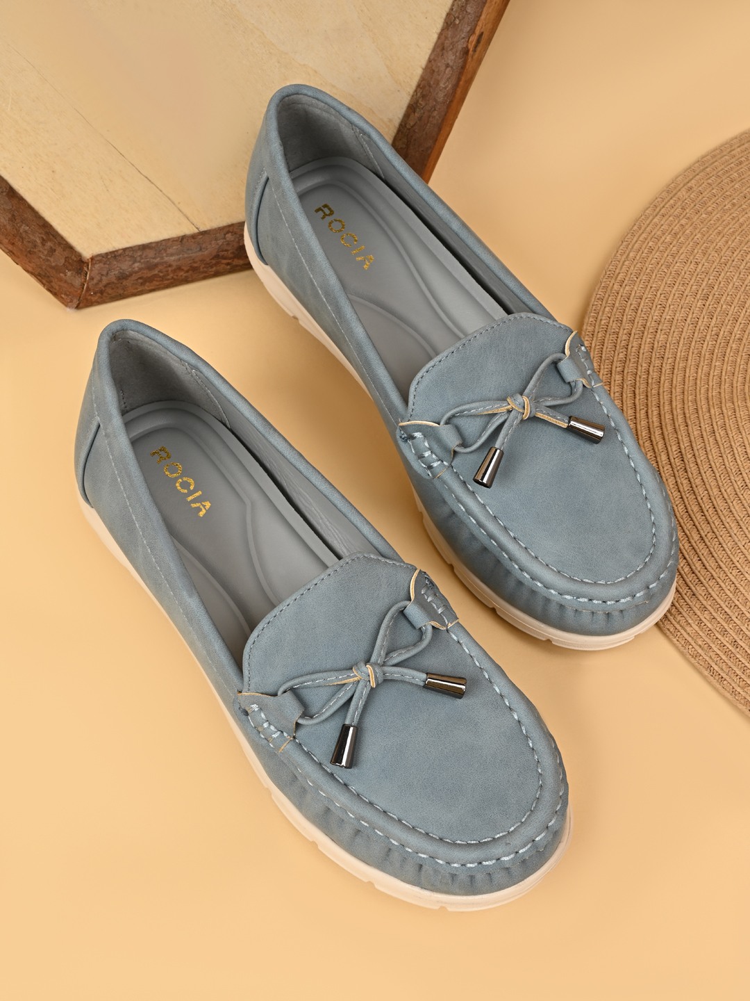 Rocia By Regal Blue Women Smart Casual Ballerinas
