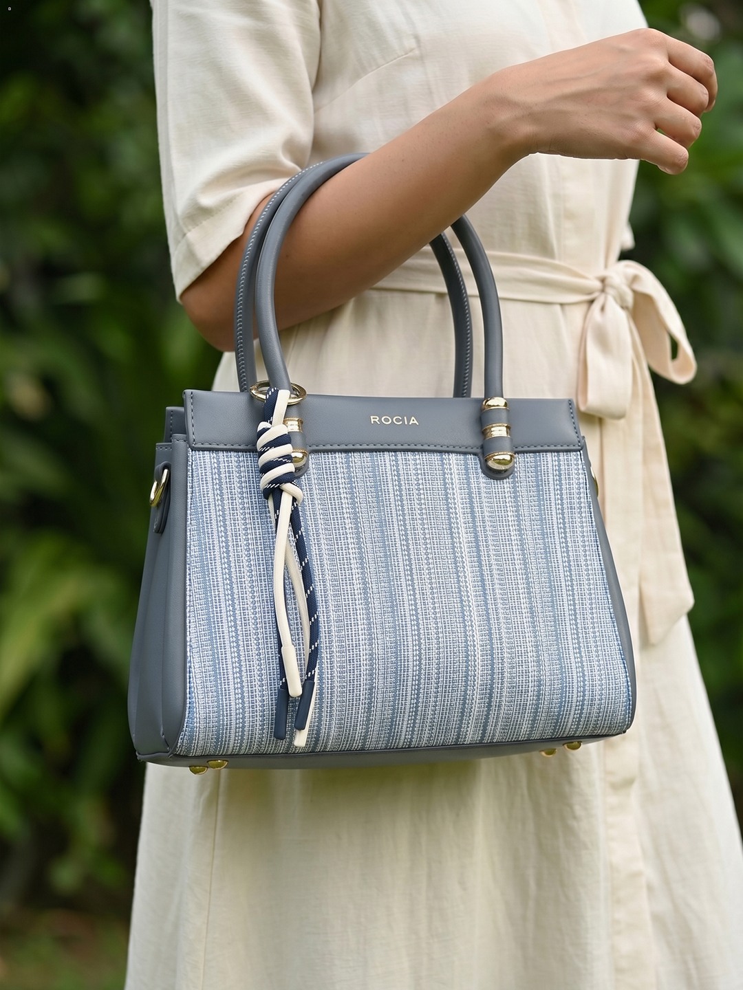 Rocia By Regal Blue Women Smart Day Bag With Cute Charms