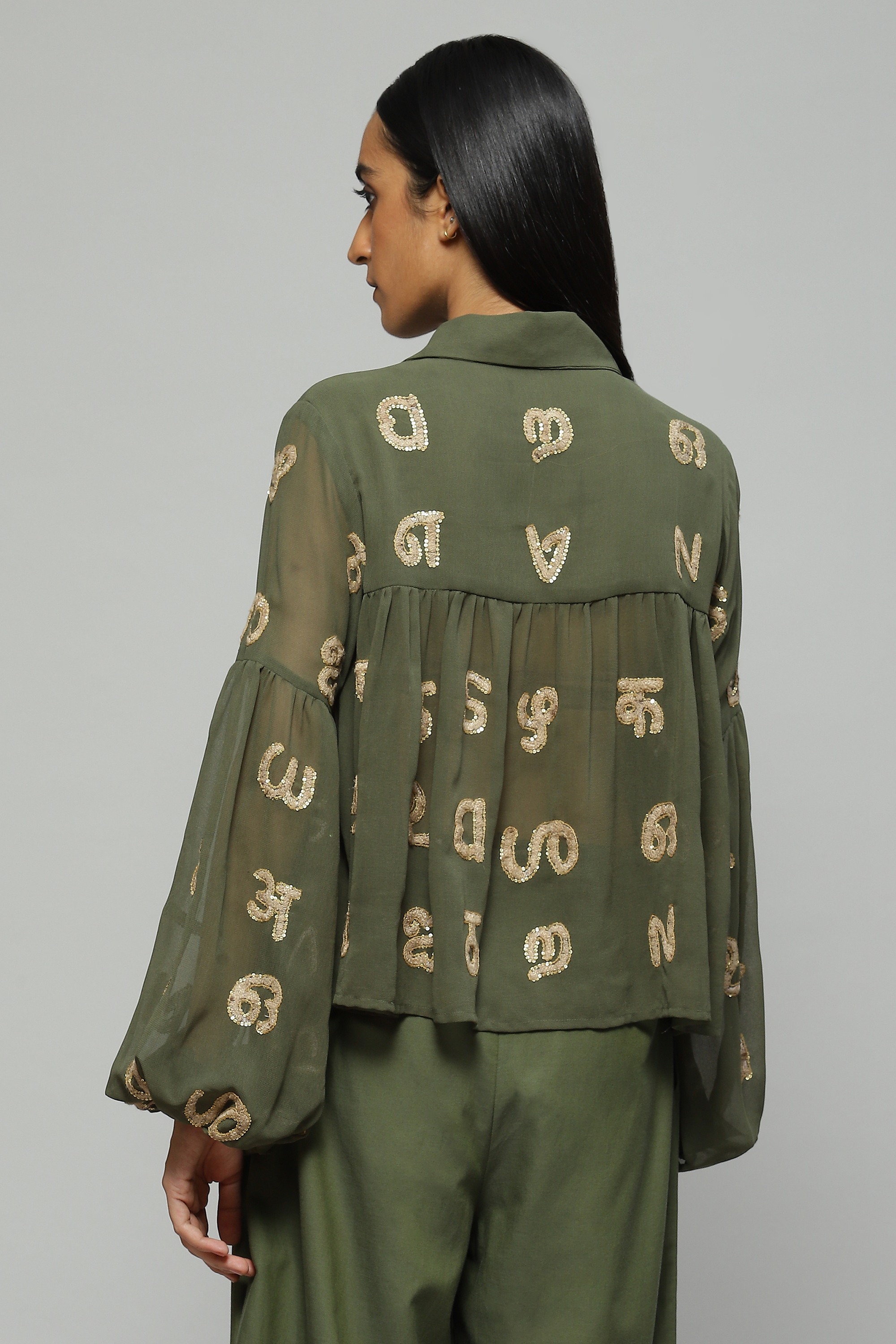 Embroidered And Sequinned Top