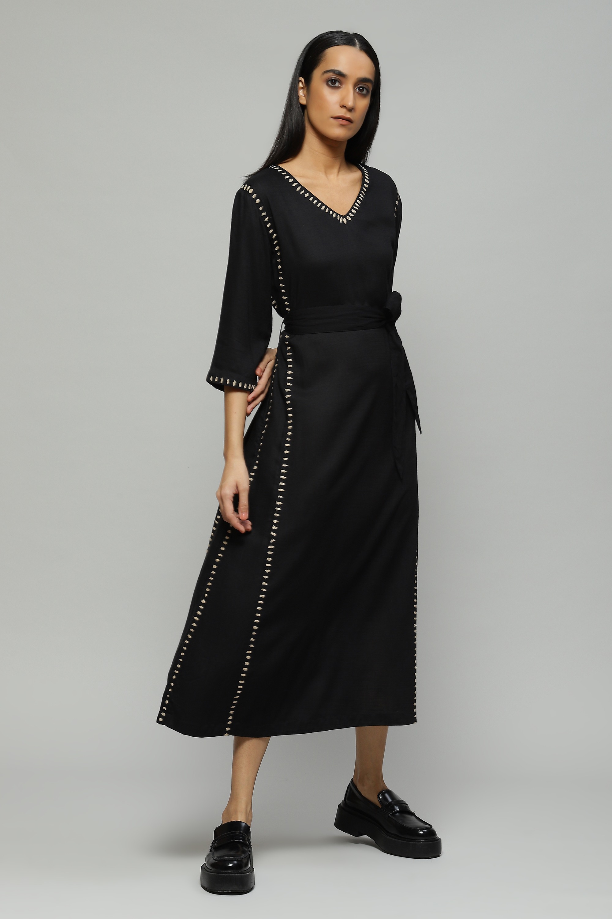 Tussar Silk Embroidered Kurta