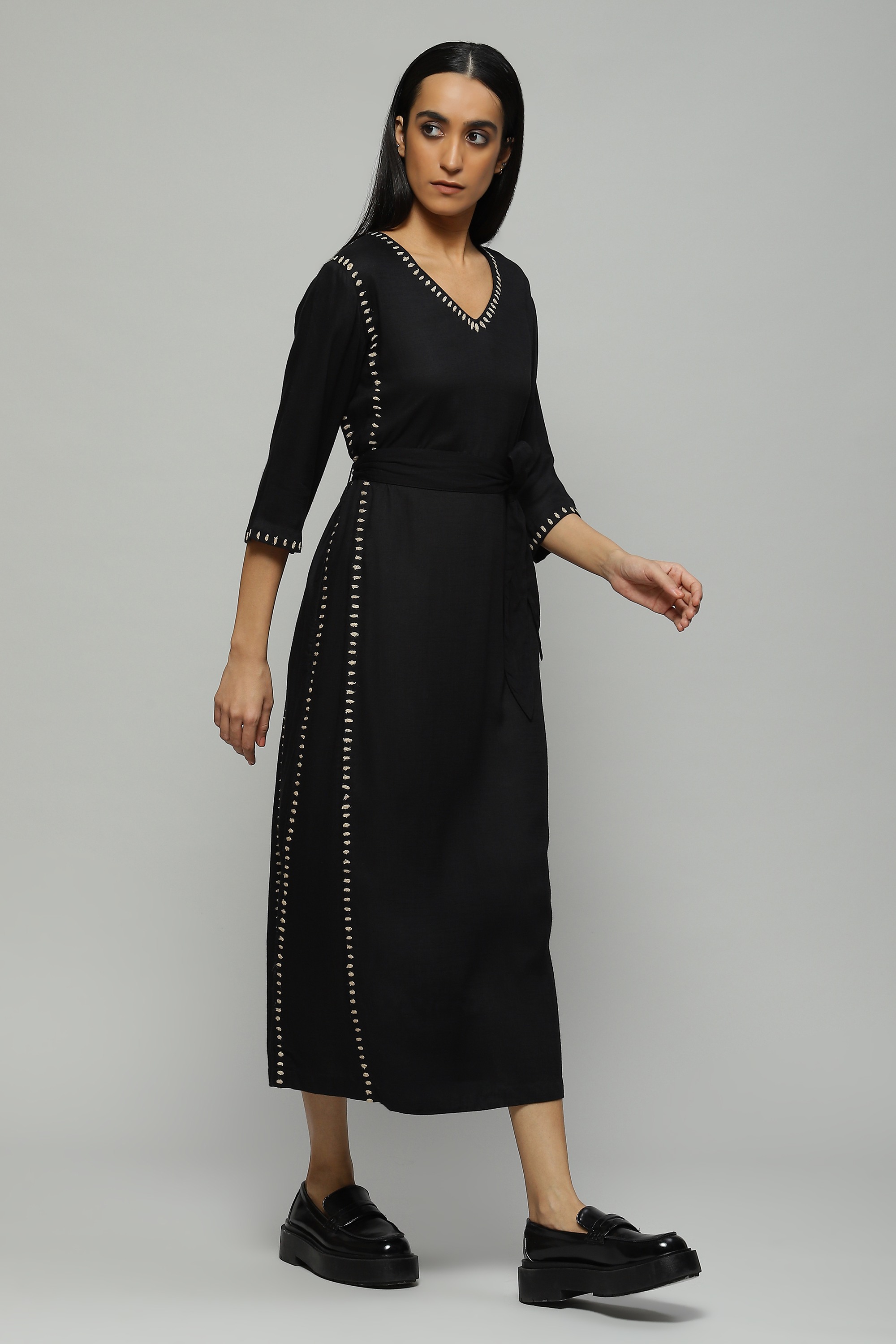 Tussar Silk Embroidered Kurta