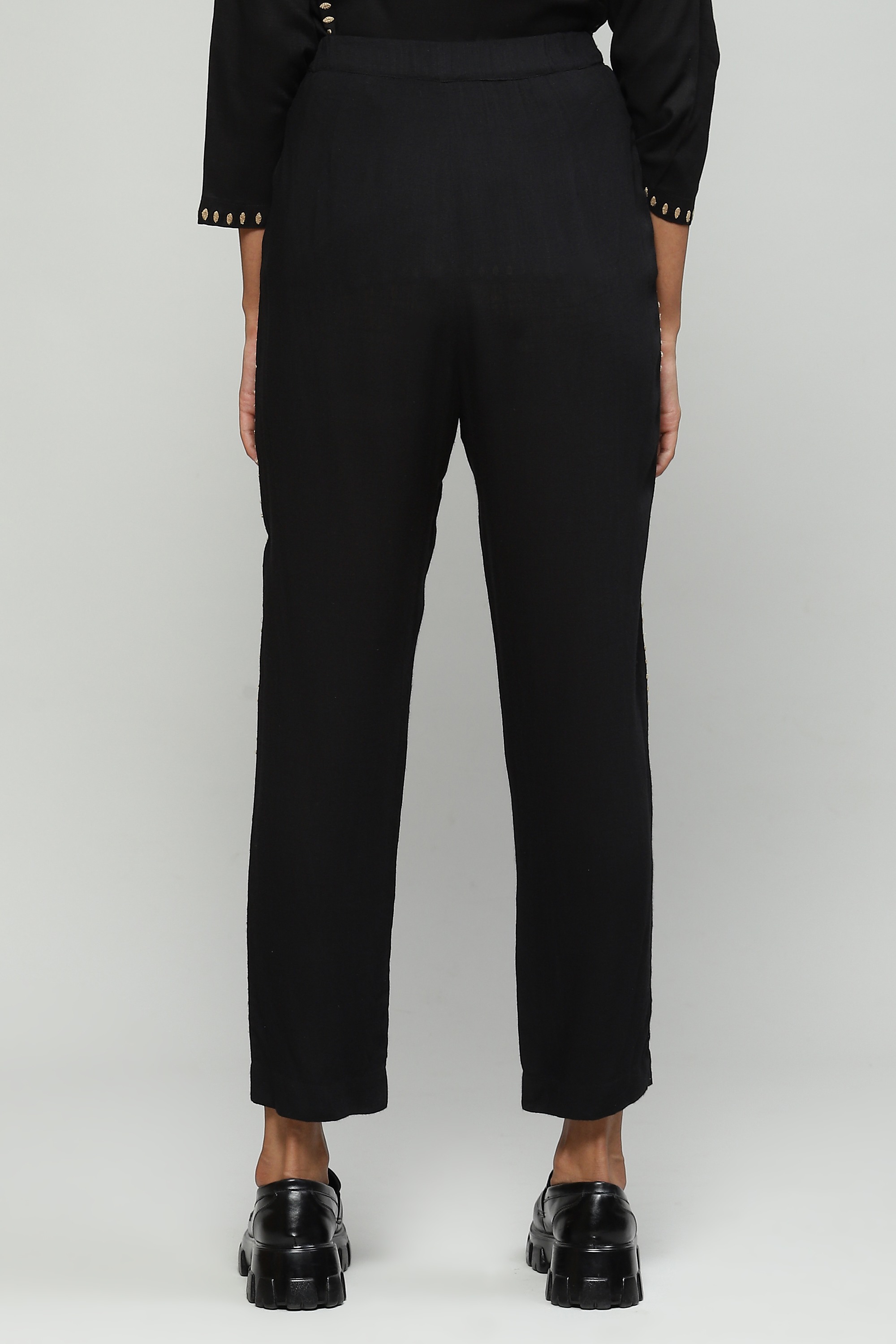 Tussar Silk Embroidered Pant