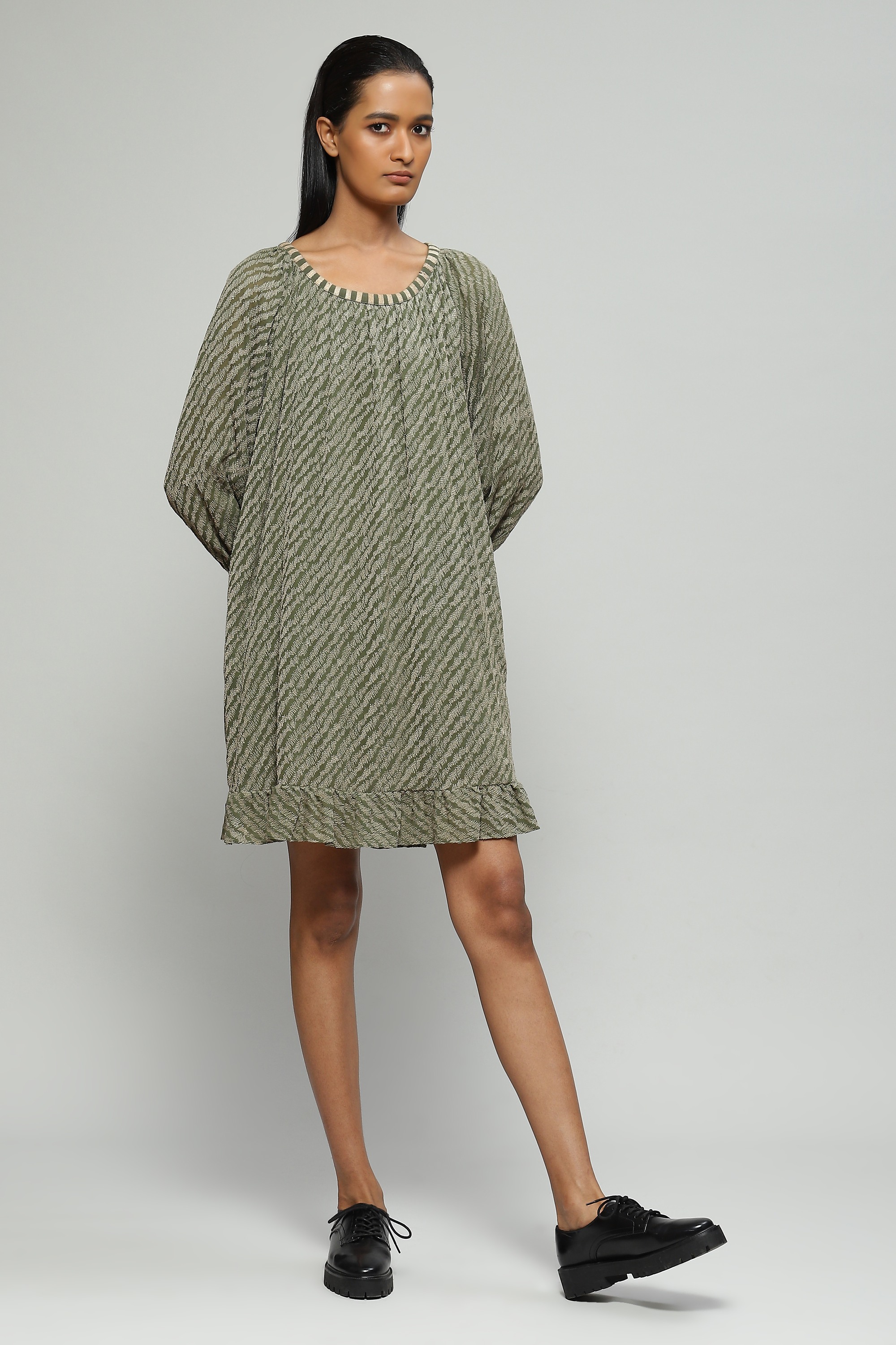 Embroidered Seagrass Dress