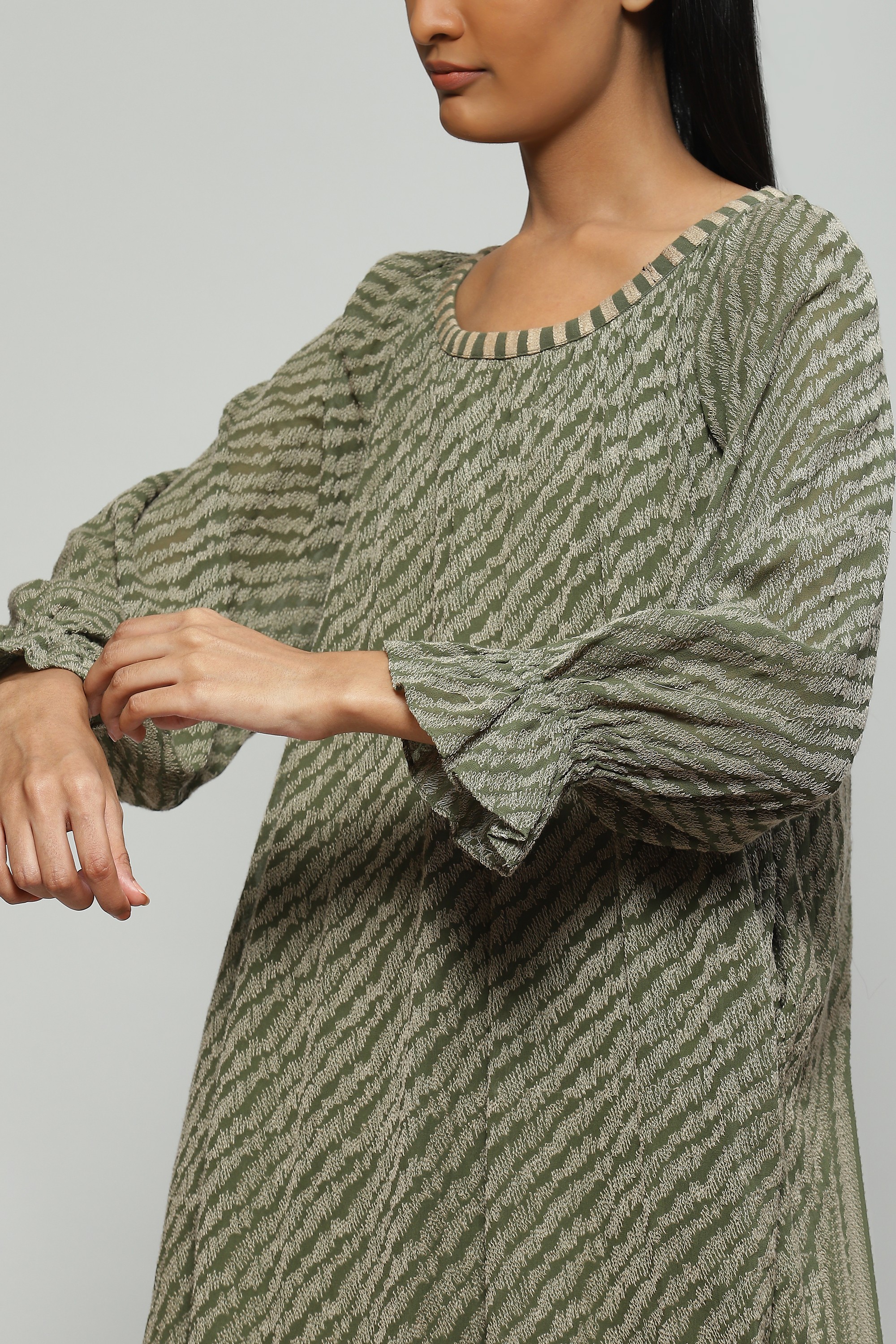 Embroidered Seagrass Dress