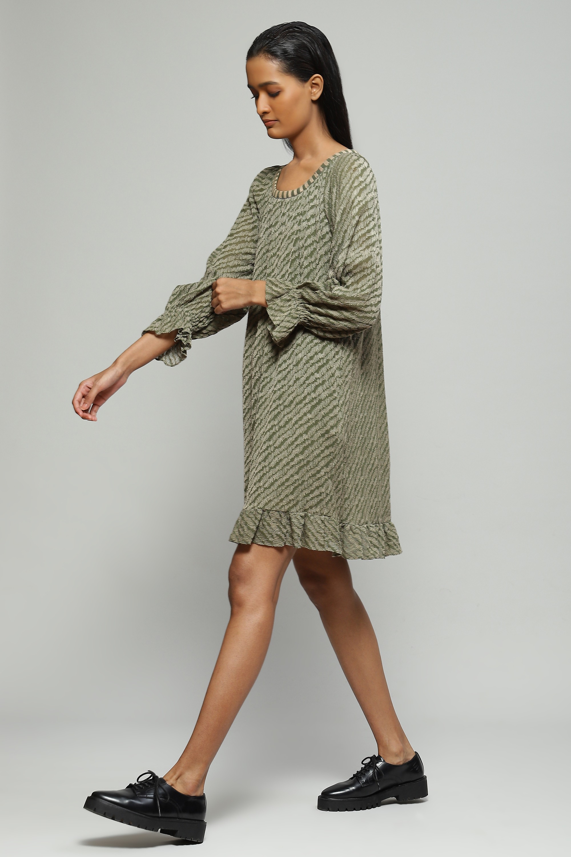 Embroidered Seagrass Dress