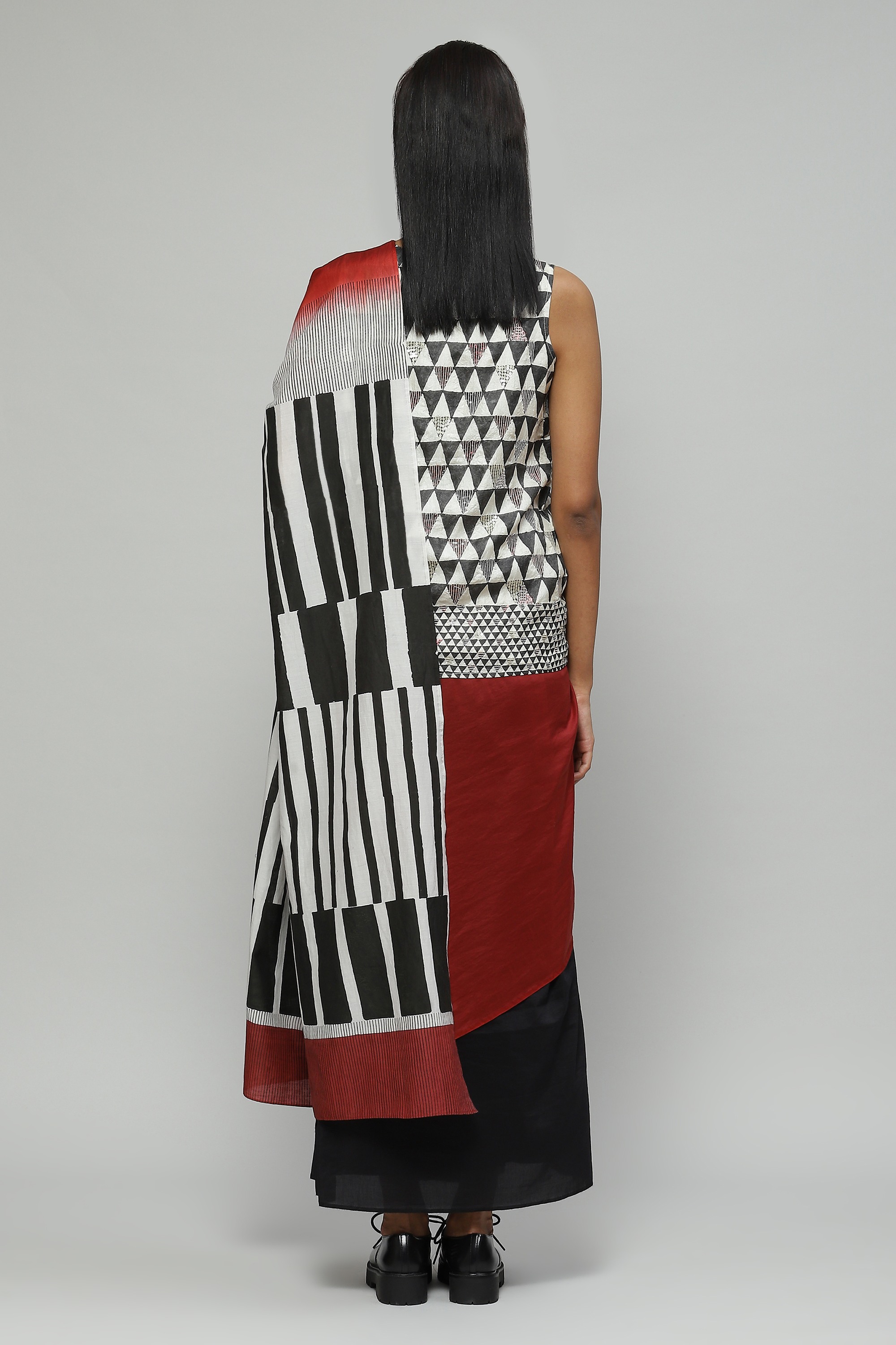 Block Printed Silk Cotton Saree