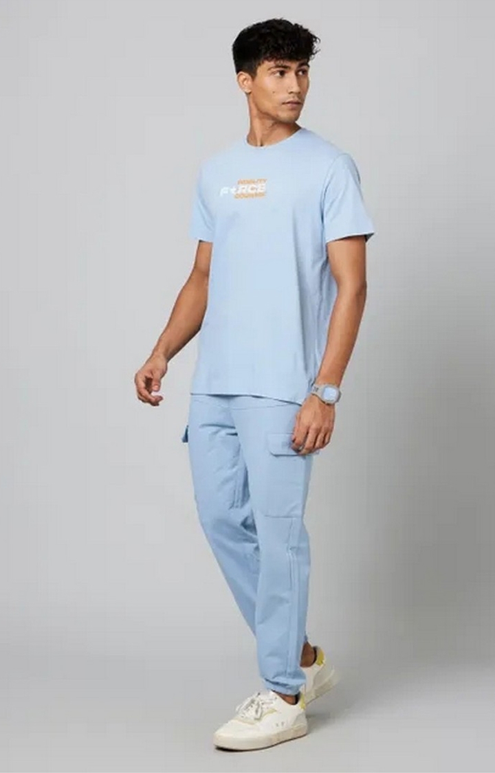 Men's Soft Chambray Cotton Solid T-Shirt