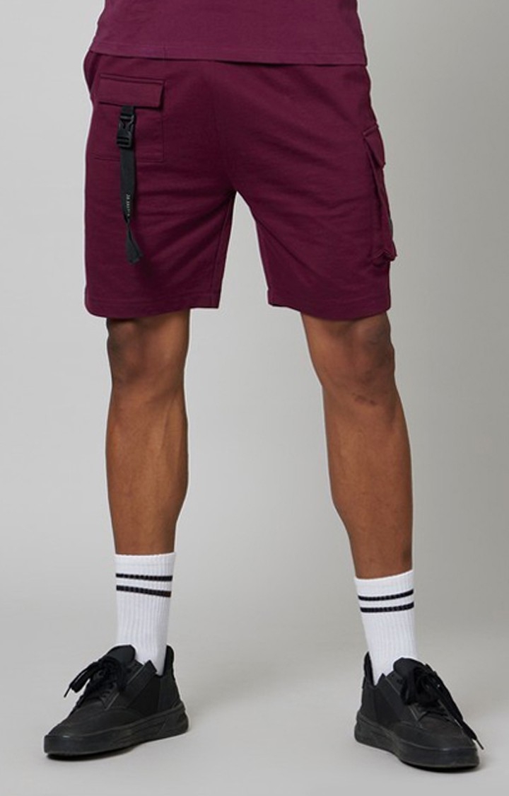 FORCE IX | Men's Wine Cotton Shorts