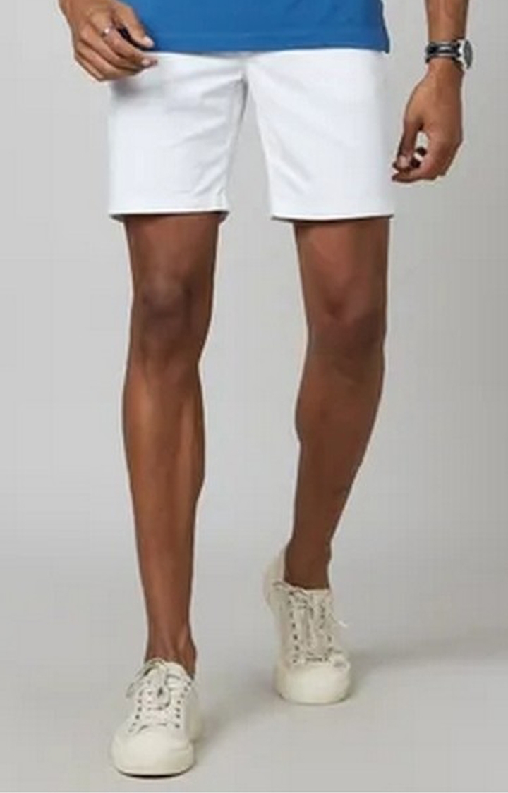 FORCE IX | Men's White Cotton Shorts