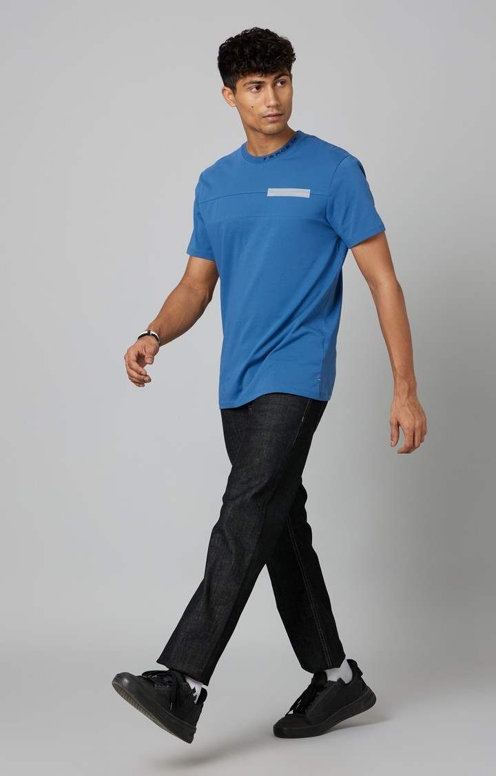 Men's Black Cotton Regular Jeans