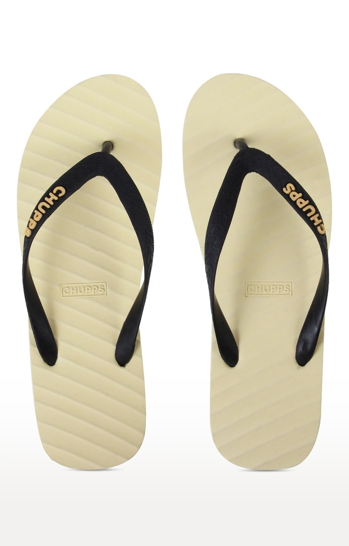 Men's Yellow Banana Leaf Natural Rubber Slippers