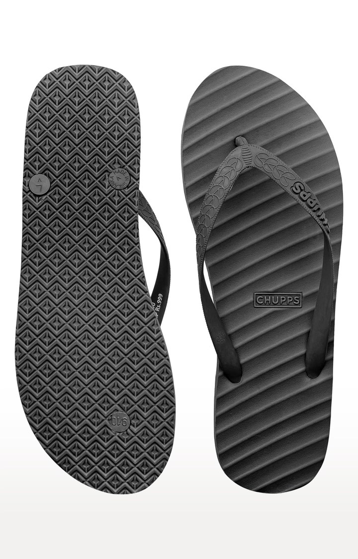 Black cheap rubber slippers