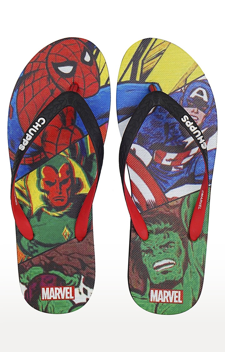 Women s Multicolor Marvel Vintage Natural Rubber Slippers