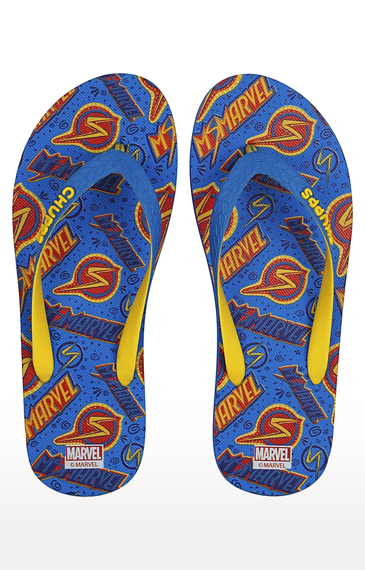 Chupps | Women's Blue Ms Marvel Natural Rubber Slippers 2