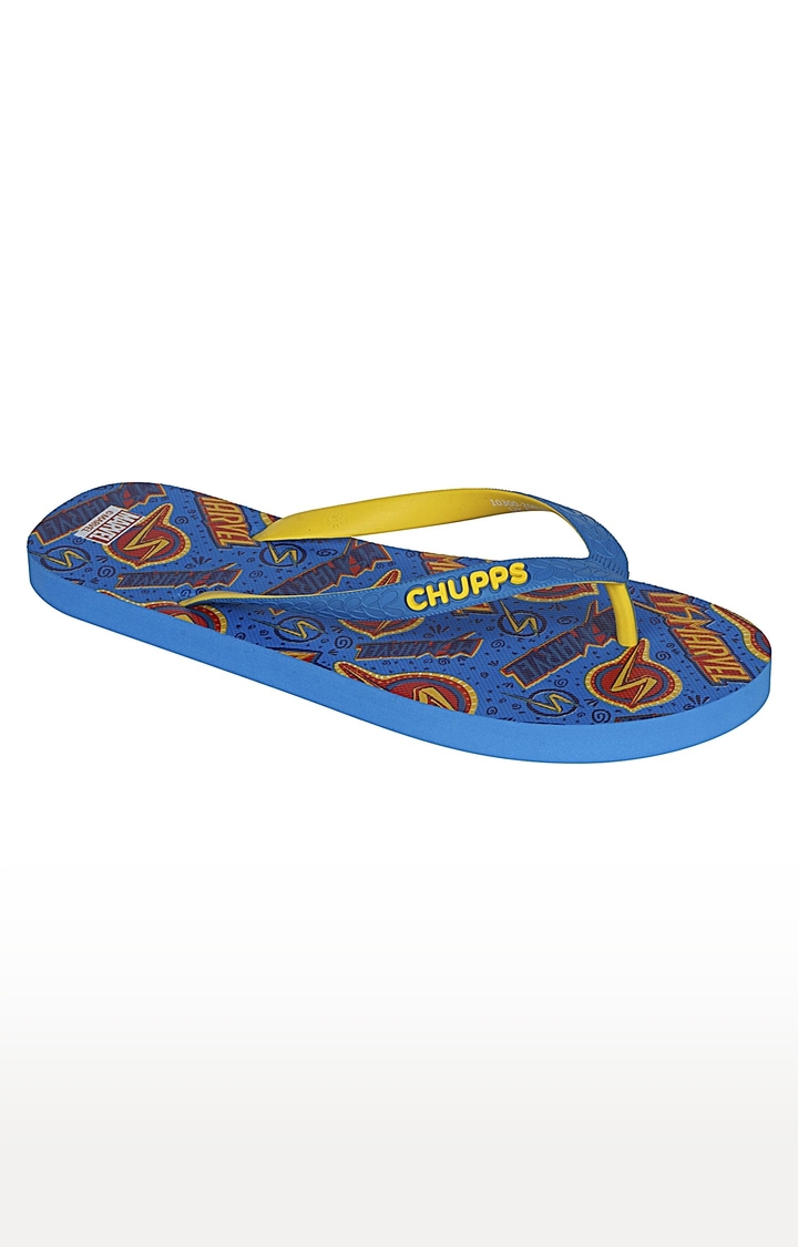 Chupps | Women's Blue Ms Marvel Natural Rubber Slippers 1