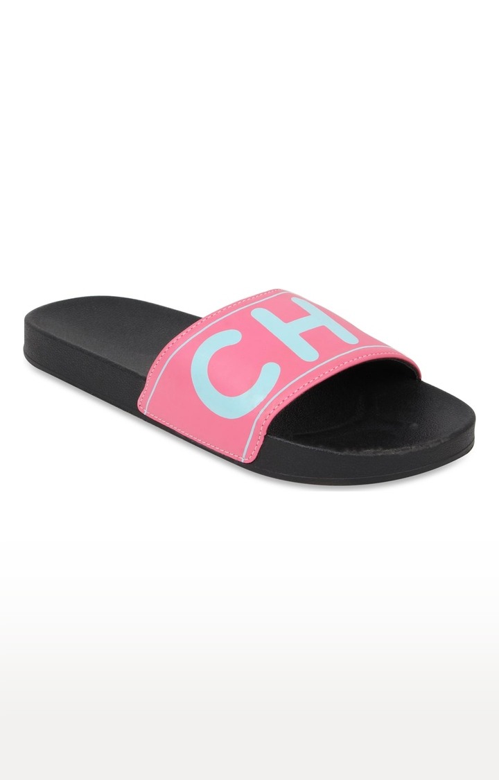 Black and pink discount sliders