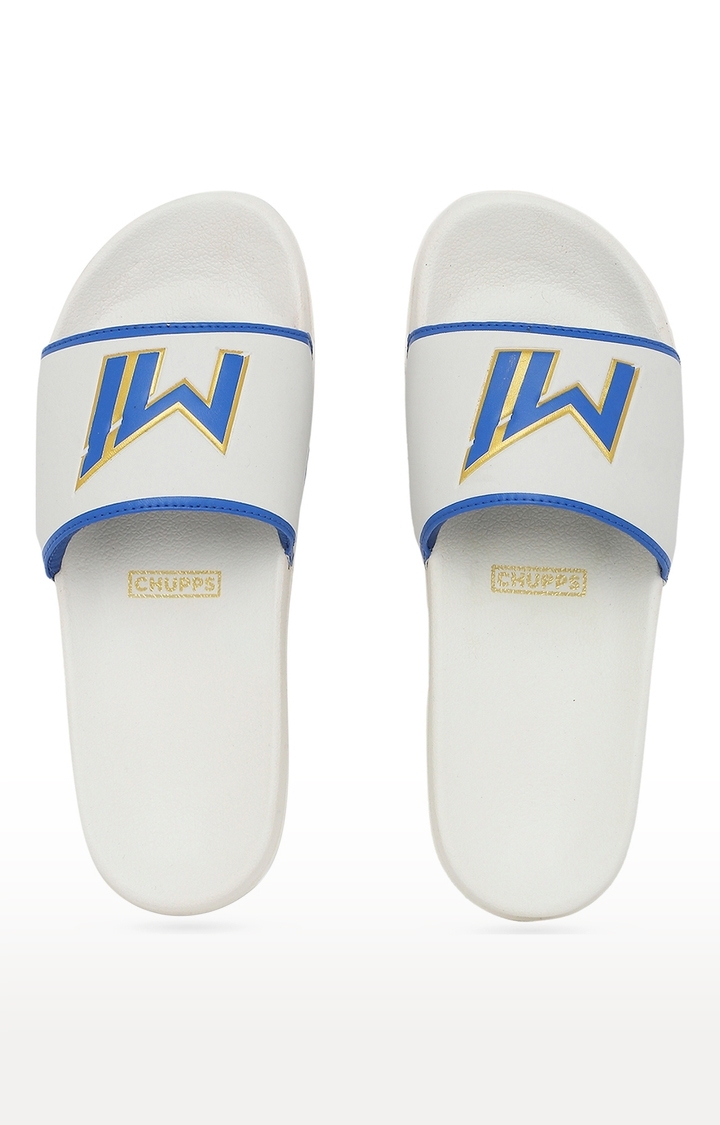 Chupps | Women's White Mi: Official Slider Flip Flops 4
