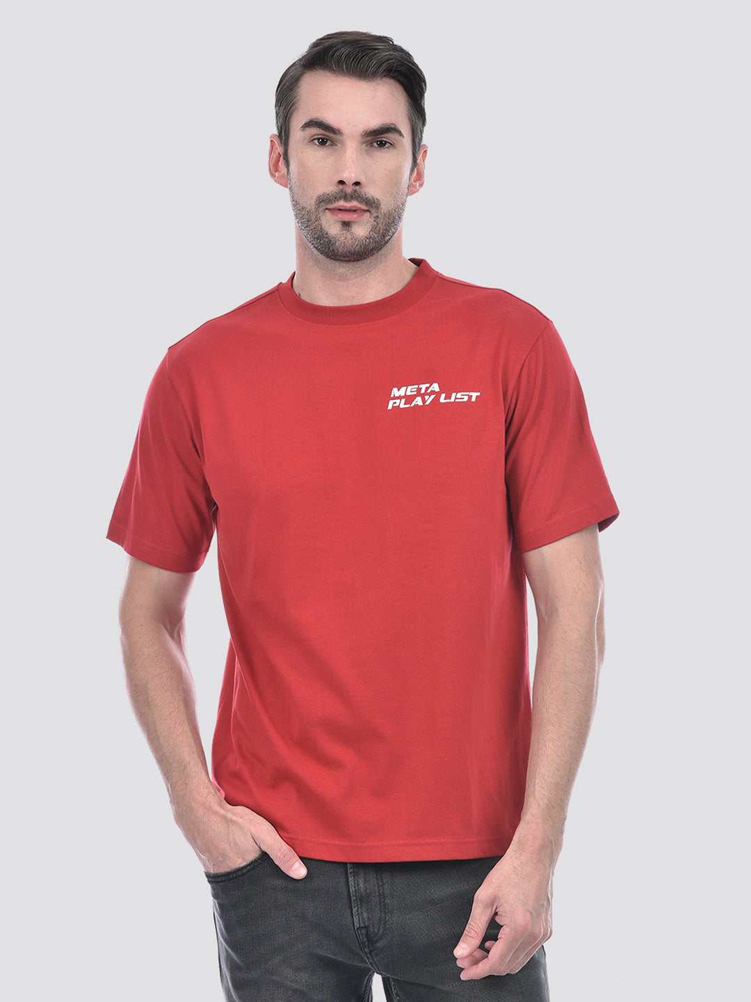 NUMERO UNO MENS T-SHIRT H/S NMFNHC1883 RED