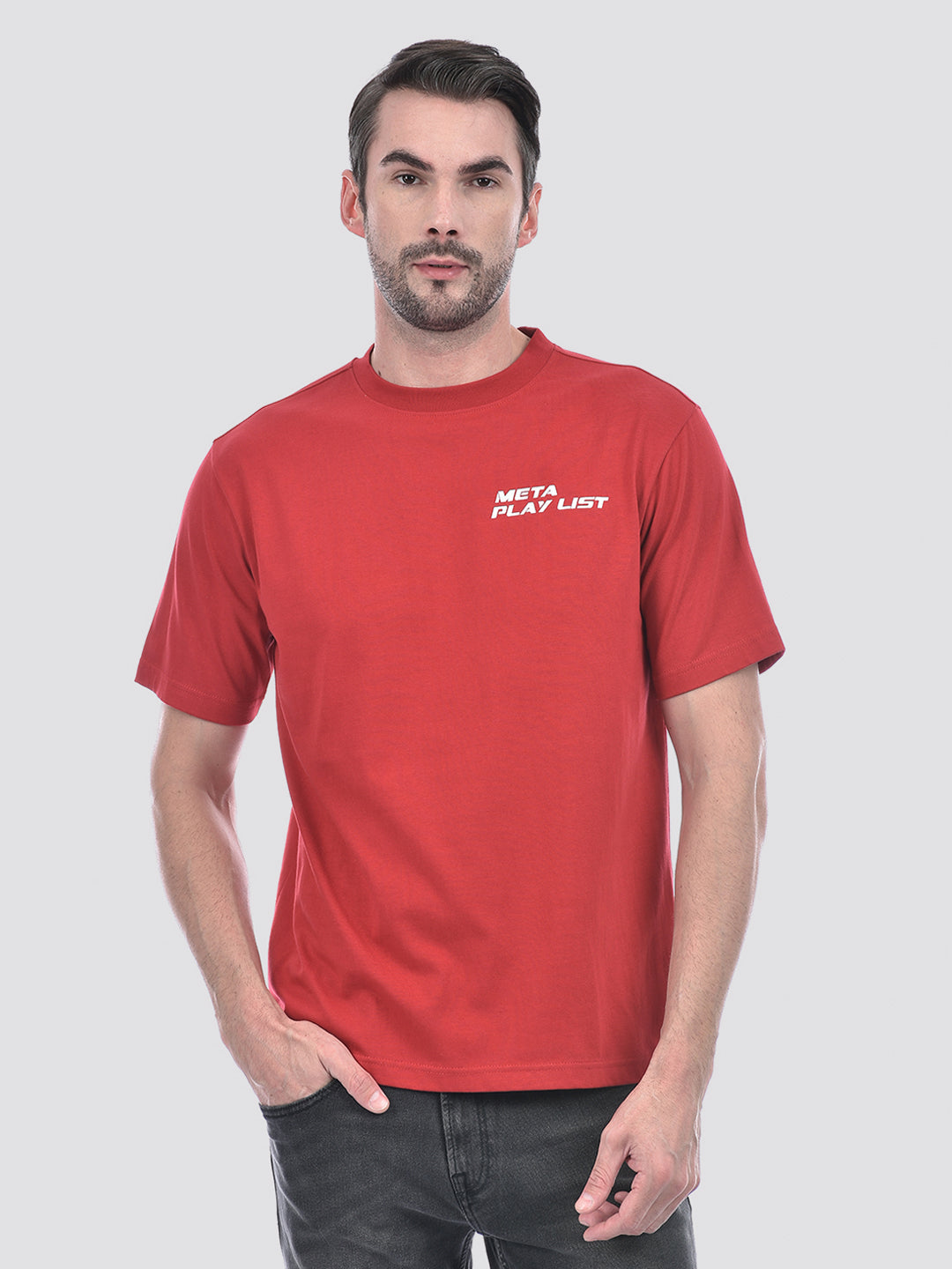 NUMERO UNO MENS T-SHIRT H/S NMFNHC1883 RED