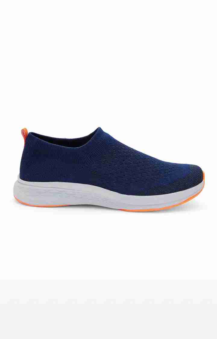 SwiftStep-Men's Activewear Navy Blue Slip-on Casuals Shoes