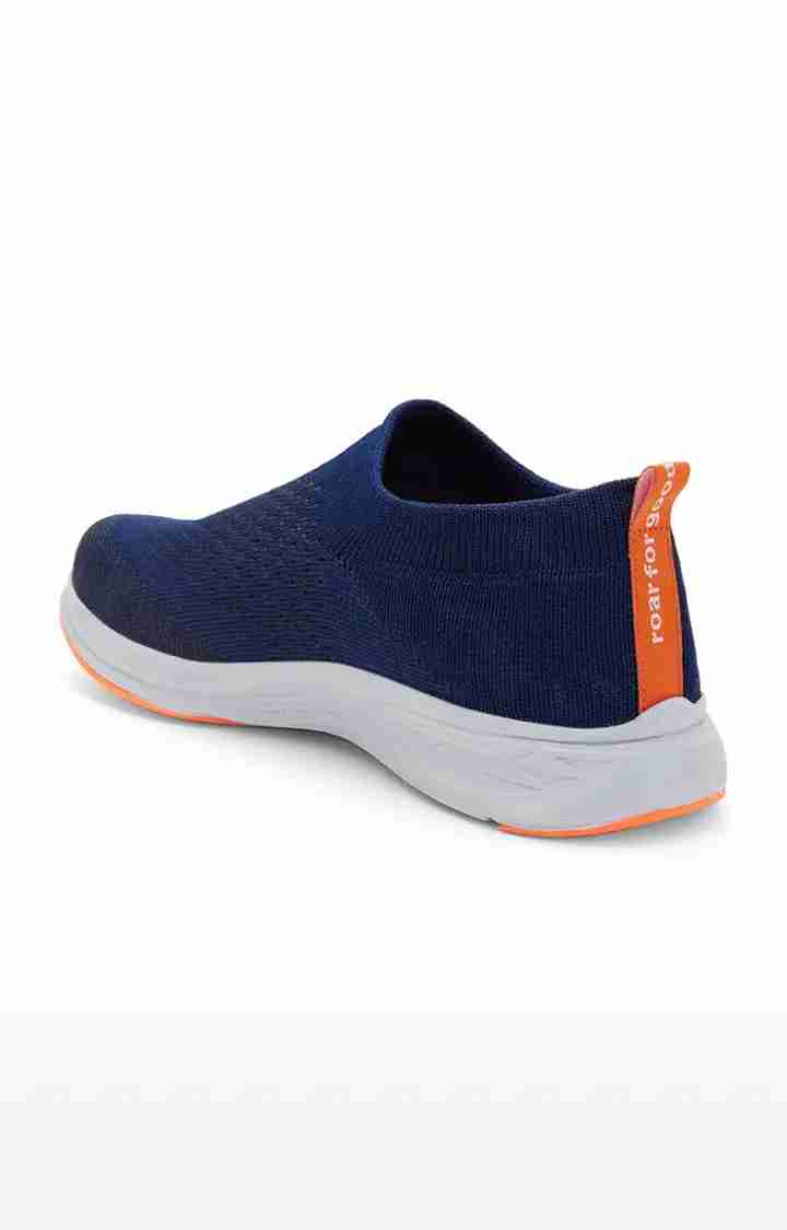 SwiftStep-Men's Activewear Navy Blue Slip-on Casuals Shoes