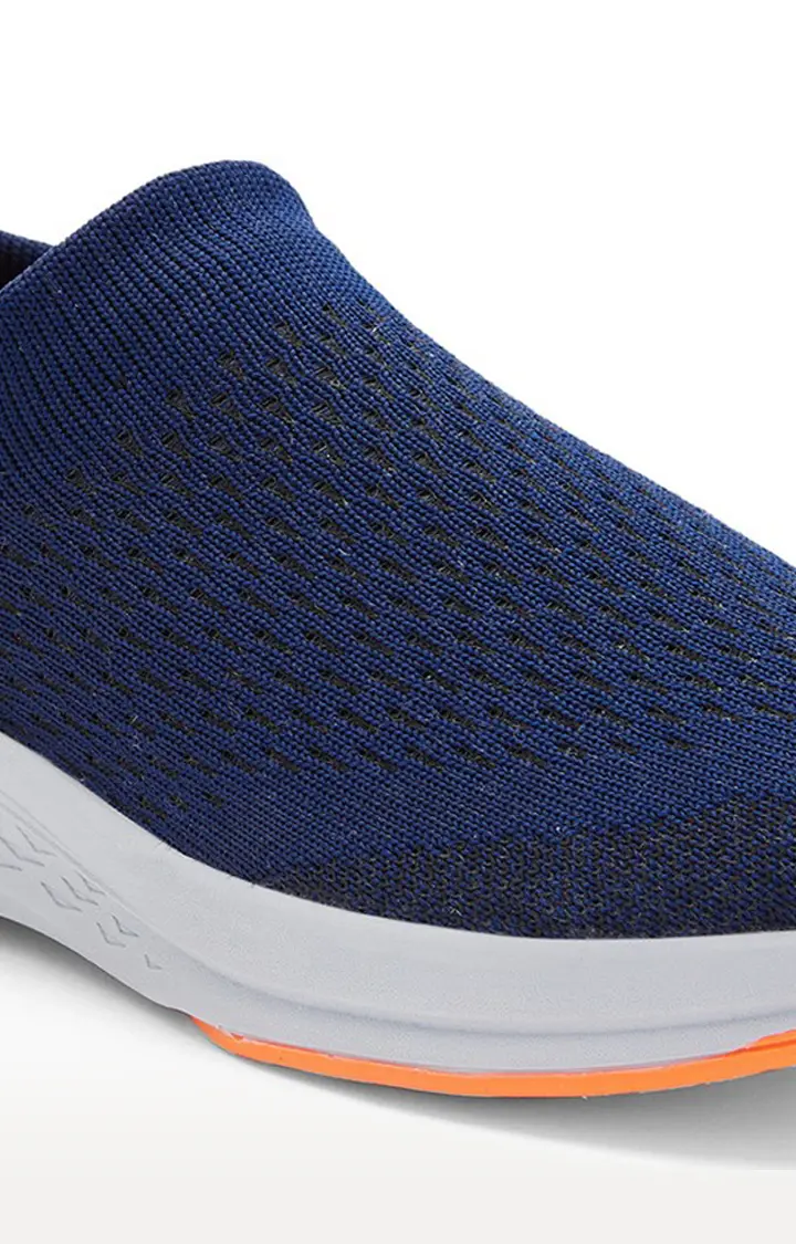 SwiftStep-Men's Activewear Navy Blue Slip-on Casuals Shoes