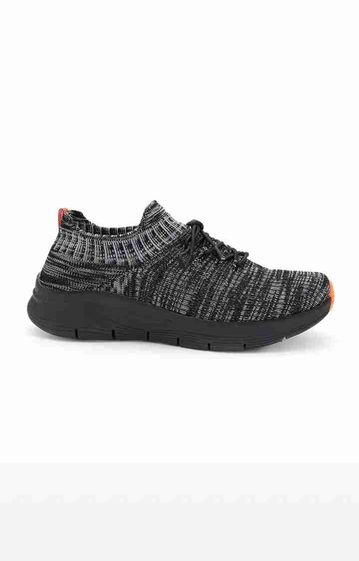 AeroFit- Men's Activewear Black Casuals Lace up Shoes