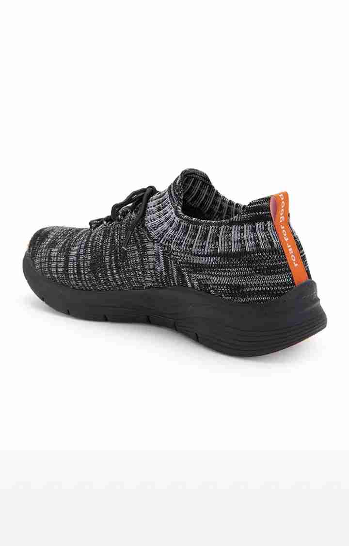 AeroFit- Men's Activewear Black Casuals Lace up Shoes