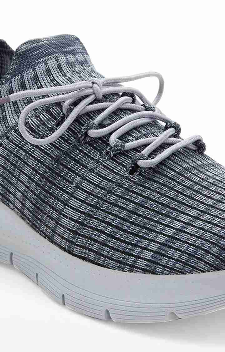 AeroFit- Men's Activewear Grey Casuals Lace-up Shoes
