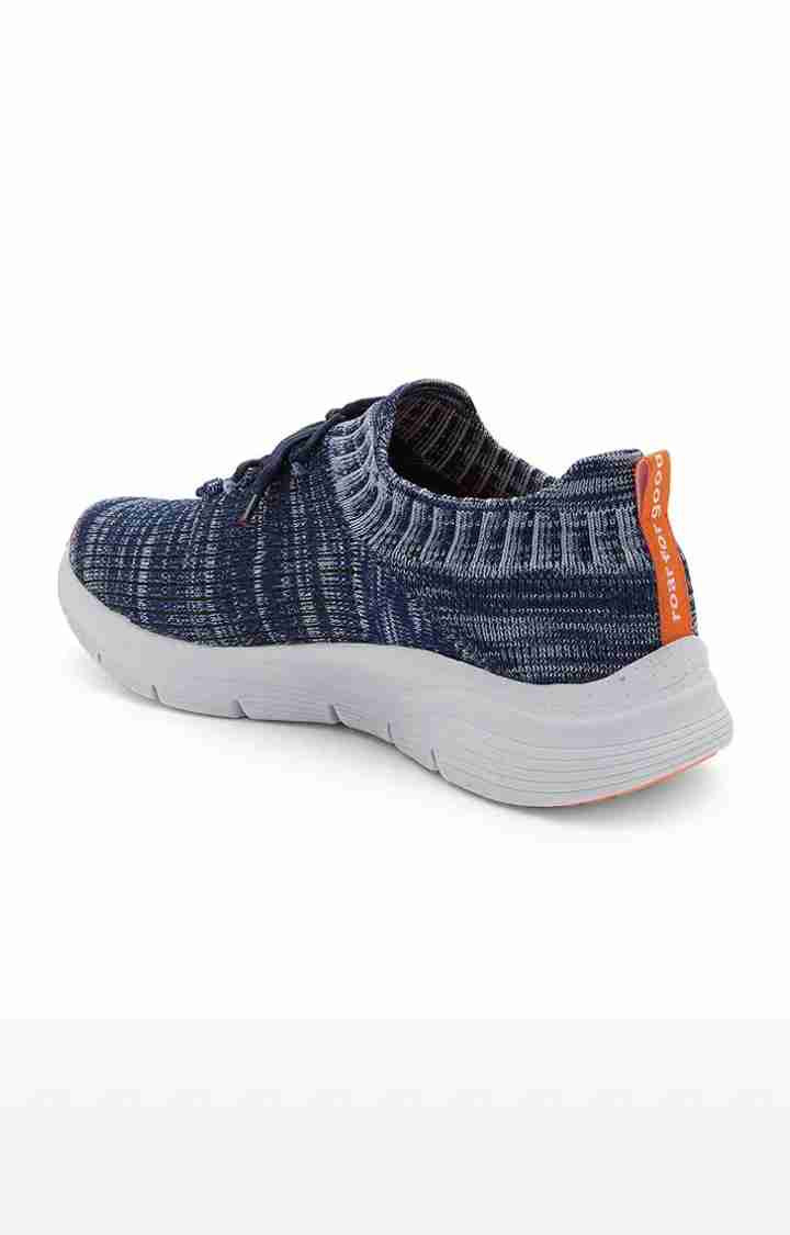 AeroFit- Men's Activewear Navy Blue Casuals Lace-up Shoes
