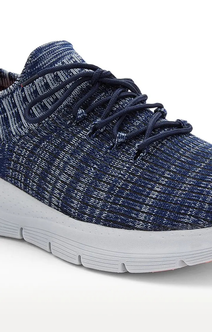 AeroFit- Men's Activewear Navy Blue Casuals Lace-up Shoes