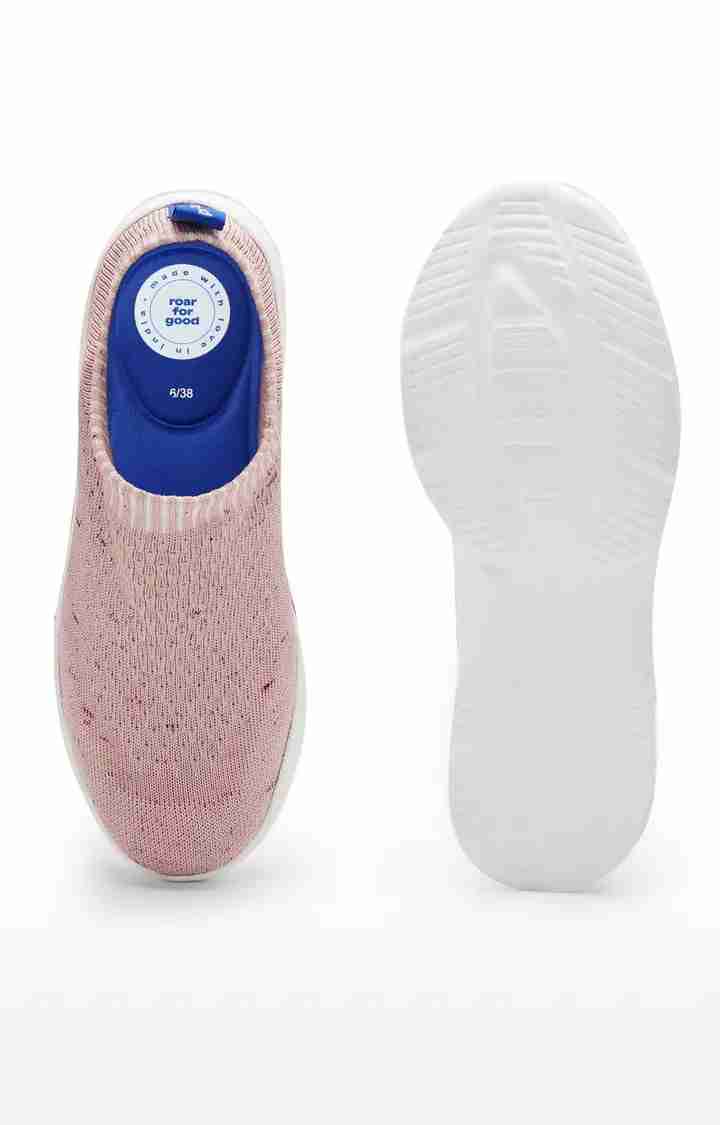 EvoMotion Women's Activewear Peach Slip-on Casuals Shoes