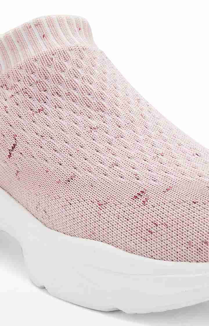 EvoMotion Women's Activewear Peach Slip-on Casuals Shoes