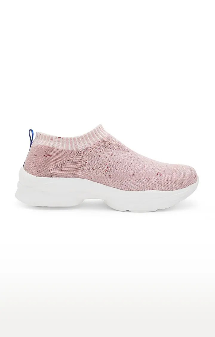 EvoMotion Women's Activewear Peach Slip-on Casuals Shoes