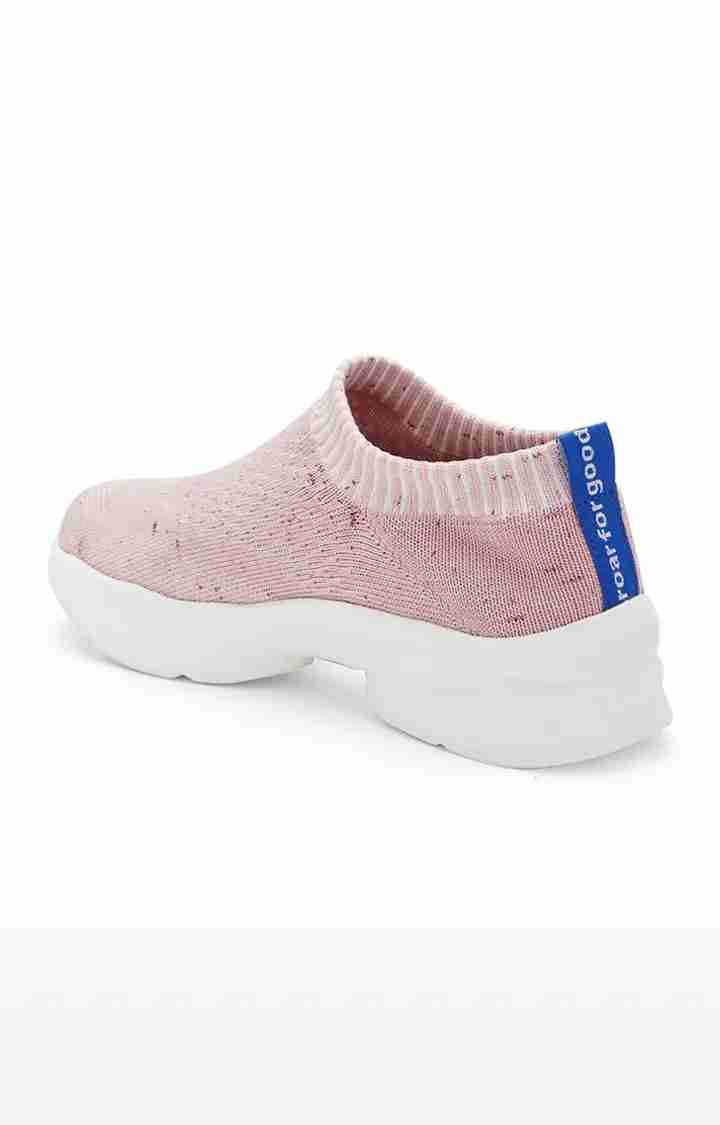 EvoMotion Women's Activewear Peach Slip-on Casuals Shoes