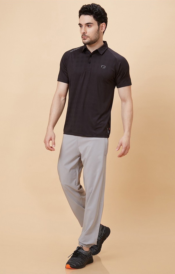 Men's Rapid Dry Black Polo Tshirt