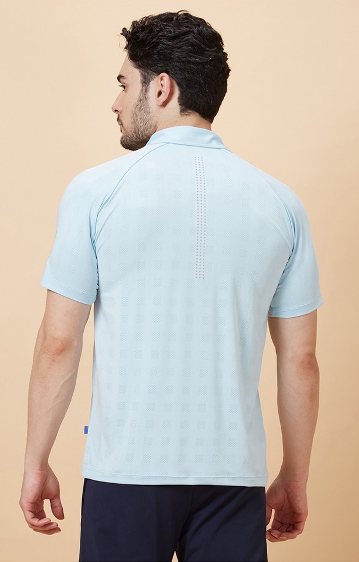 Men's Rapid Dry Light Blue Polo Tshirt