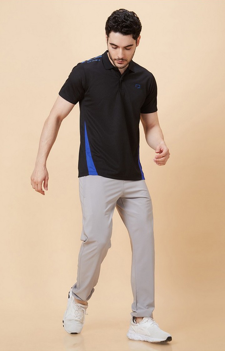 Men's Polo Black Activewear Black Polo Tshirt